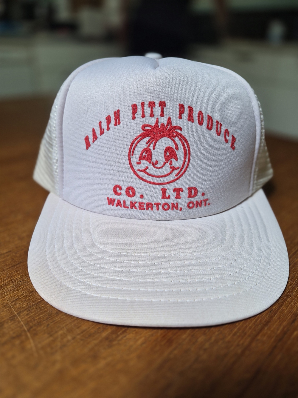 Vintage Style White Trucker Hat